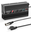 NOEIFEVO 64V(60V) 6Amp Lithium LiFePO4 Battery Charger, Charging Voltage 73Volt, with fan, aluminum housing, LCD screen